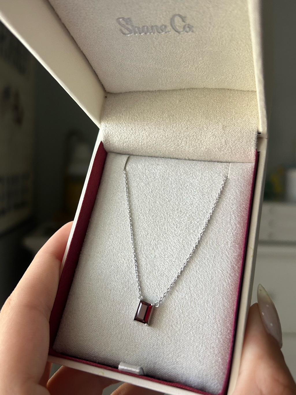 Shane Co. Garnet Necklace And Earring Set — image 2 of 4